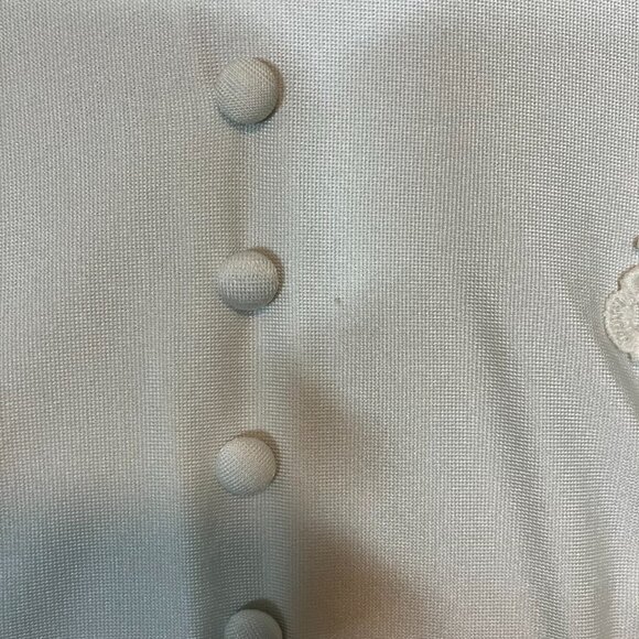 Vintage NWT Barbara Bridals White Floral Embroidered Sweep Wedding Dress Sz 8 - Picture 8 of 15